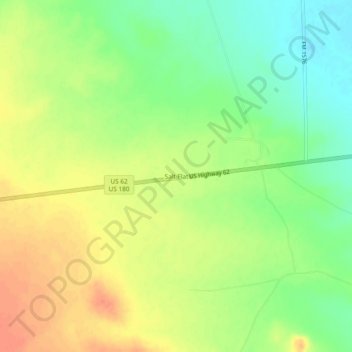 Salt Flat topographic map, elevation, terrain