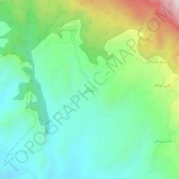 Shodan topographic map, elevation, terrain