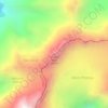 Hidden Peak topographic map, elevation, terrain