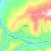 Chiguará topographic map, elevation, terrain
