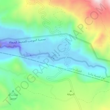 Hammamat Main topographic map, elevation, terrain