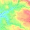 Bangkal topographic map, elevation, terrain