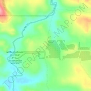 Kentdale topographic map, elevation, terrain