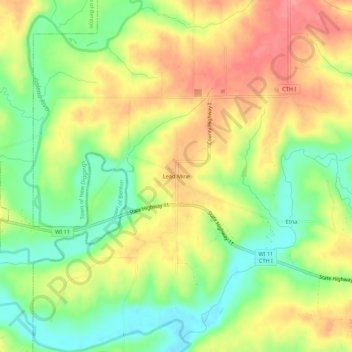 Lead Mine topographic map, elevation, terrain
