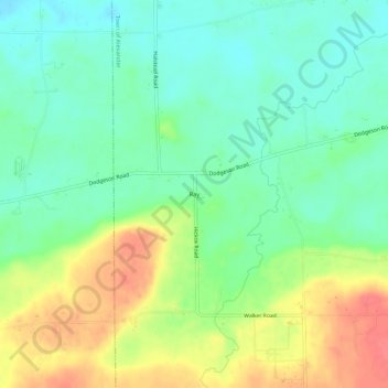 Ray topographic map, elevation, terrain