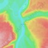 Nelson Forks topographic map, elevation, terrain