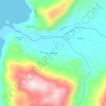 Rupumeica topographic map, elevation, terrain