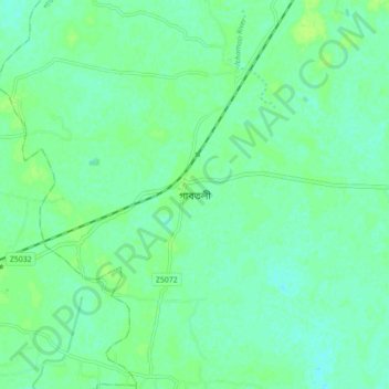 Gabtali topographic map, elevation, terrain