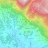 Montaner topographic map, elevation, terrain