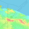 Vanimo District topographic map, elevation, terrain