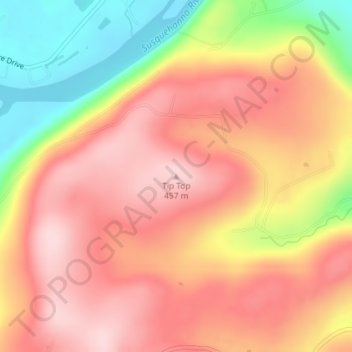 Tip Top topographic map, elevation, terrain