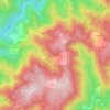 Pousadas topographic map, elevation, terrain