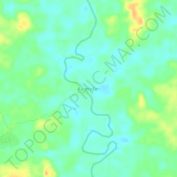 Karendan topographic map, elevation, terrain