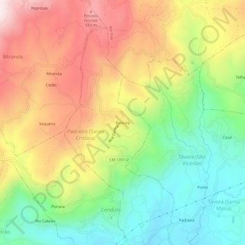 Balouta topographic map, elevation, terrain