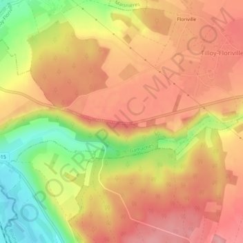 Mont d'Ortie topographic map, elevation, terrain