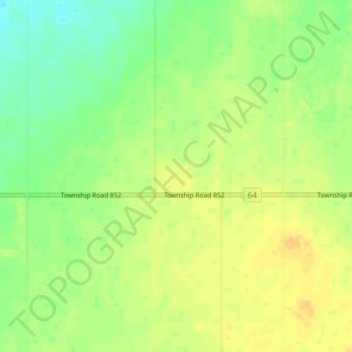 Cleardale Hutterite Colony topographic map, elevation, terrain