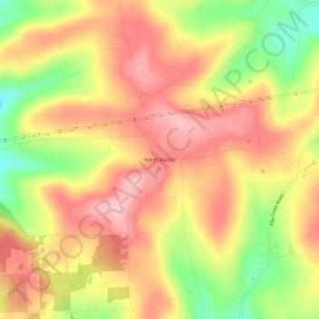 North Barton topographic map, elevation, terrain