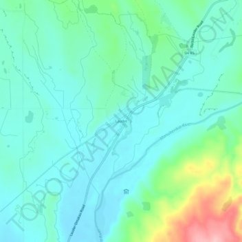 Lauder topographic map, elevation, terrain
