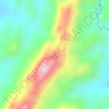 Cerro Los Alpes topographic map, elevation, terrain