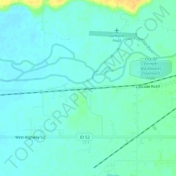 Del Monte topographic map, elevation, terrain