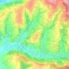 Rozanci topographic map, elevation, terrain