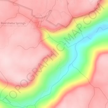 Stone Door Big Creek Gulf Overlook topographic map, elevation, terrain