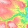 Slaley topographic map, elevation, terrain