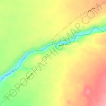 El Sifon topographic map, elevation, terrain