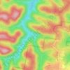 Turtle Falls topographic map, elevation, terrain