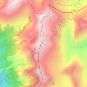 Canutal topographic map, elevation, terrain