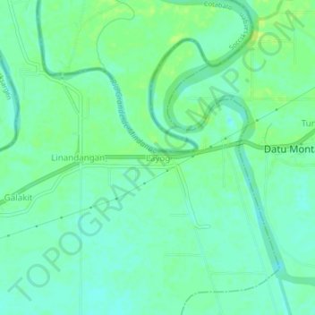 Layog topographic map, elevation, terrain