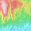 Le Vernet topographic map, elevation, terrain