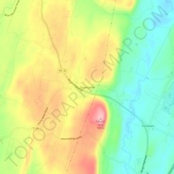 Quarryville topographic map, elevation, terrain
