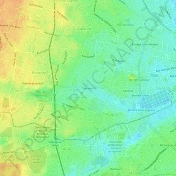 Mondésir topographic map, elevation, terrain