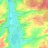 Les Crèmes topographic map, elevation, terrain