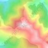 Pico Pandial topographic map, elevation, terrain