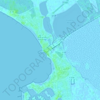Grau-du-Roi Rive Gauche topographic map, elevation, terrain