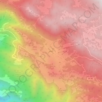 Livata topographic map, elevation, terrain