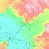 New Assiut topographic map, elevation, terrain