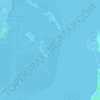 Deadman's Head topographic map, elevation, terrain