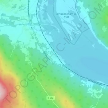 Lörstrand topographic map, elevation, terrain