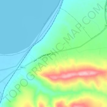 Zaarour topographic map, elevation, terrain