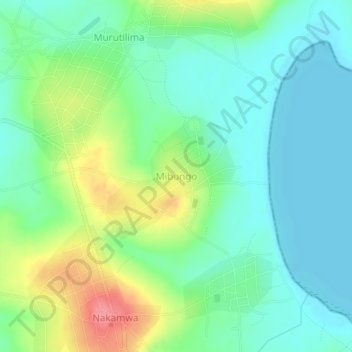 Mibungo topographic map, elevation, terrain
