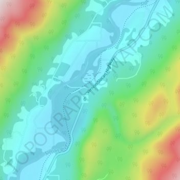 Appledale topographic map, elevation, terrain