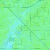 Cross Bayou topographic map, elevation, terrain