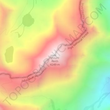 Mount Keith topographic map, elevation, terrain