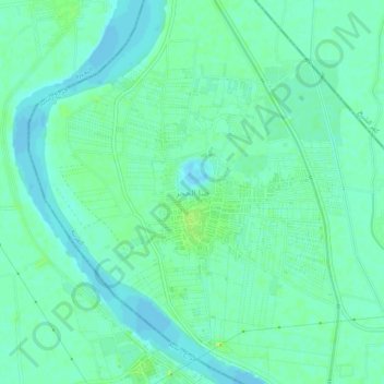 San al Hagar topographic map, elevation, terrain
