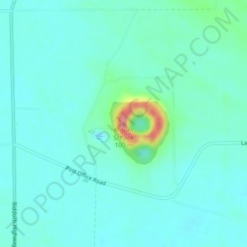 Mount Schank topographic map, elevation, terrain