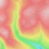 The Campsie Fells topographic map, elevation, terrain