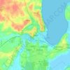 Skive topographic map, elevation, terrain